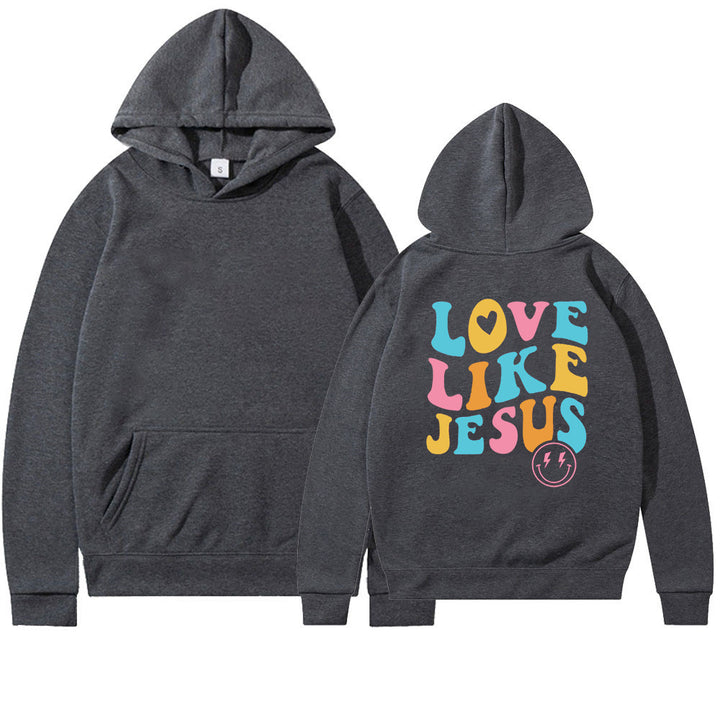 Kvindernes Oversized Hoodie med Farverig Print Skovae