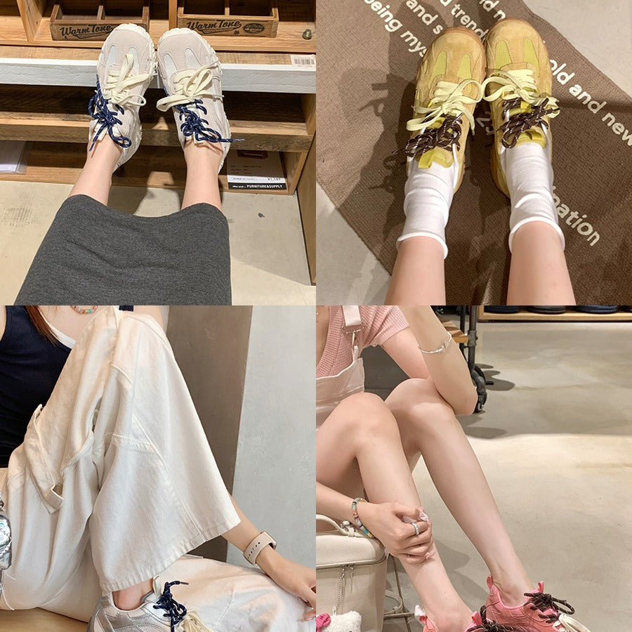 Dame Casual Athleisure Sneakers med åndbart mesh-design Stilla