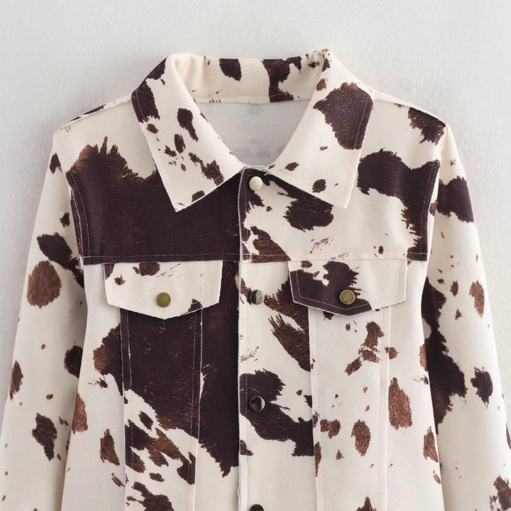 Femme Trendy Kødflekket Denim Jakke Stilla