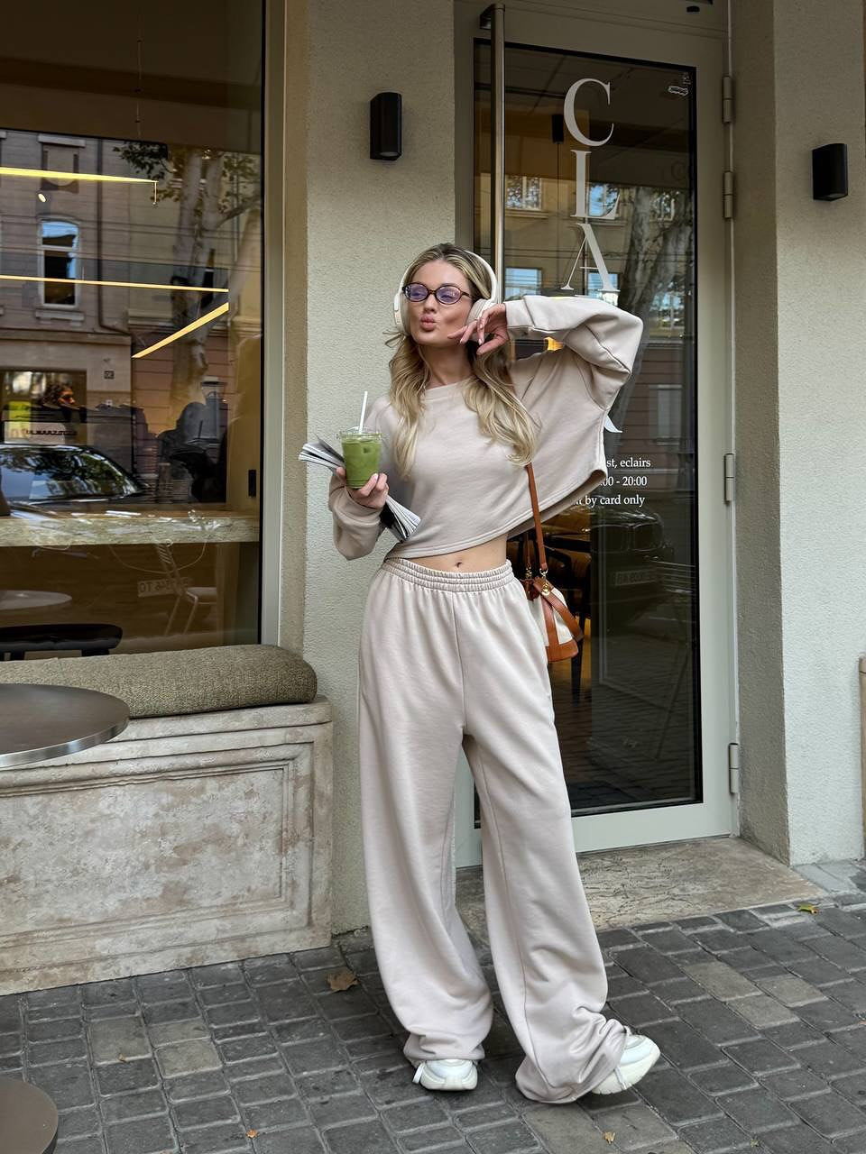 Kvinderne loungewear sæt med en løs pasform og en behagelig top Skovae