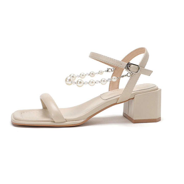 Femme Elegante Blokhæle Sandaler Stilla