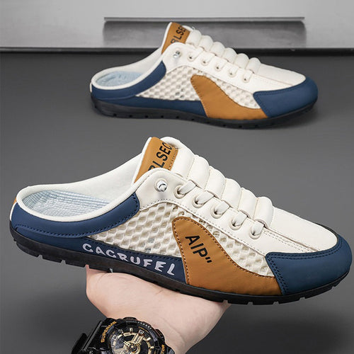 Herre Let Slip-On Fritids Sneakers med Åndbart Mesh-Design Stilla