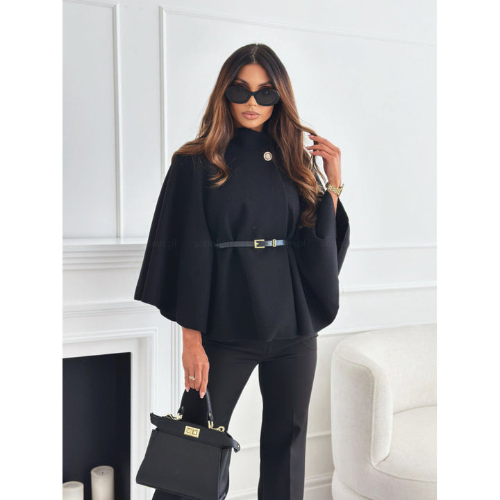 Femme Elegantes Cape med bælt Stilla