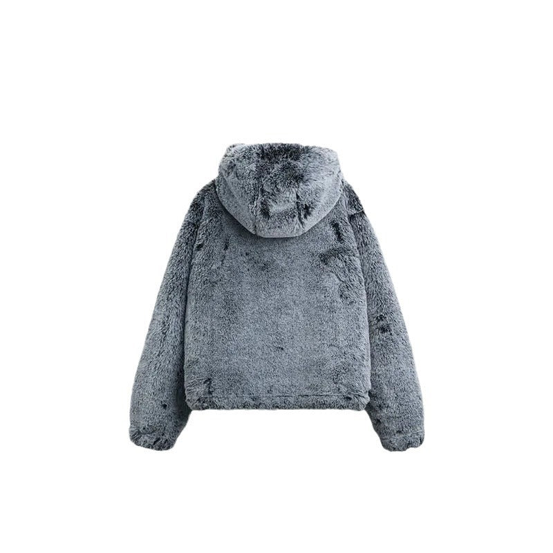 Damer Fluffy Faux Fur Jakke Stilla