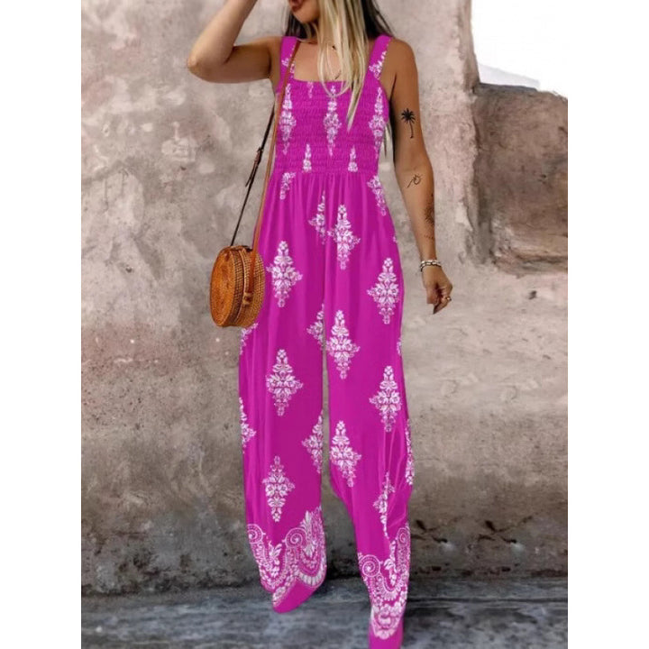 Kvinder Bohemian Bredbenet Overall Stilla