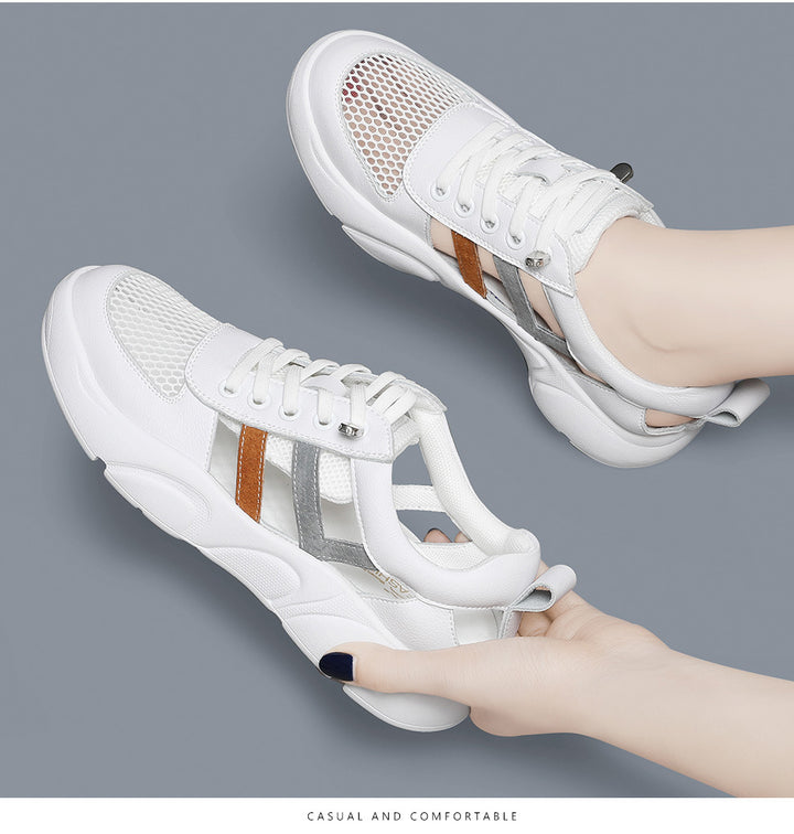 Dame åndbare sneakers med mesh-overdel og fleksibel sål Stilla