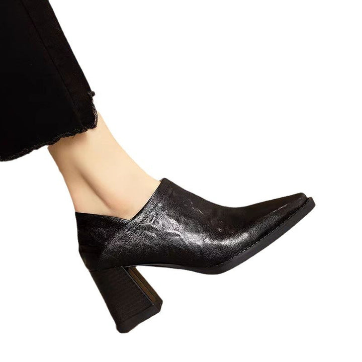 Dame elegante Mules med modisch blokhæl og smidigt overmateriale Stilla