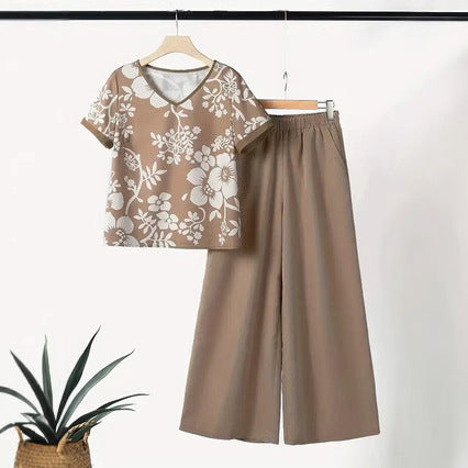 Femme Floral Print Lounge Sæt Stilla