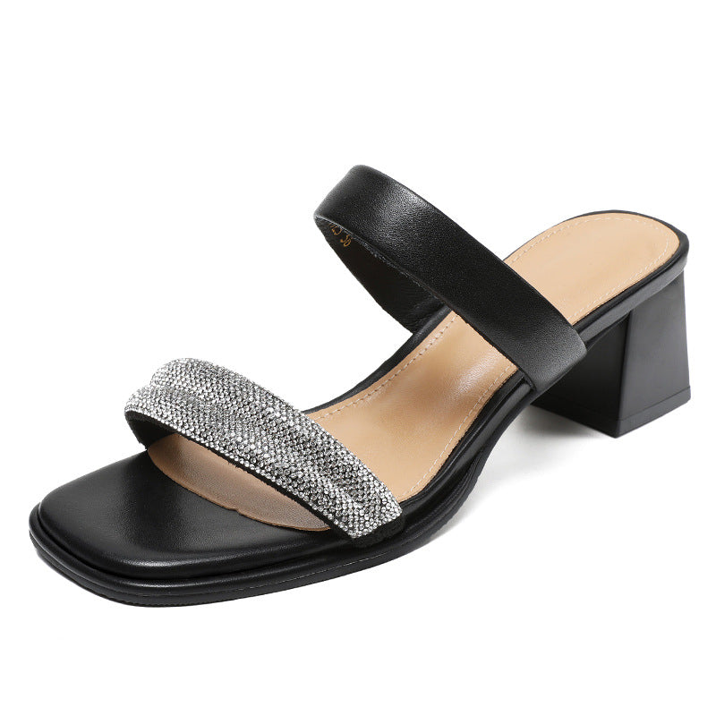 Dame Stilfulde Blokhæls Slide Sandaler Stilla
