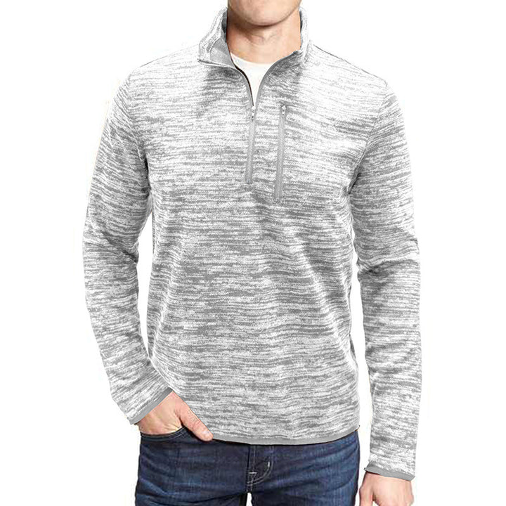Herrer sweater med halvmund lynlås Stilla