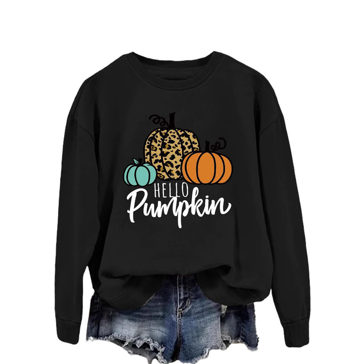 Kvinders sweatshirt med kreativt efterårsdesign og afslappet pasform Stilla