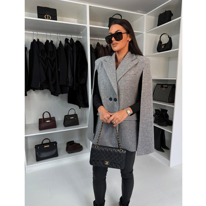 Dame Oversize Blazer med skulderpuder Stilla