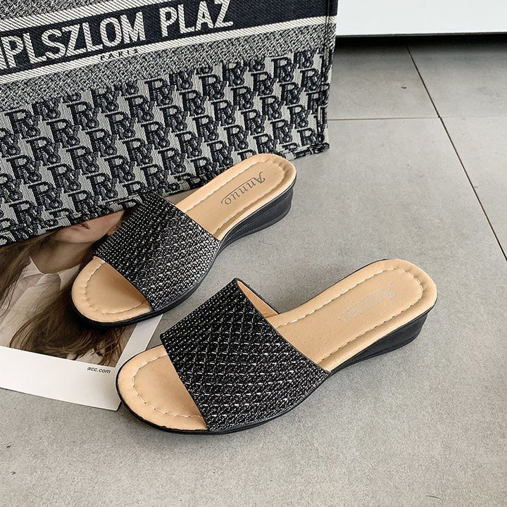 Dame elegante Mules i moderne glamour-stil med smagfulde accenter Stilla