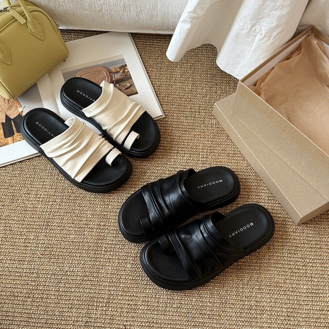 Femme Behagelige Fritids-sandaler med Teksturerede Remme Stilla