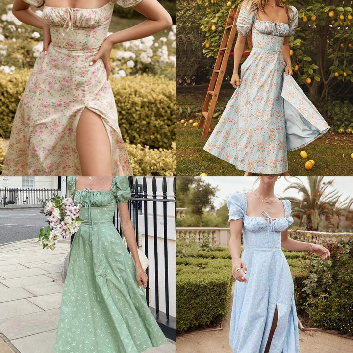Dame blomsterkjole Stilla
