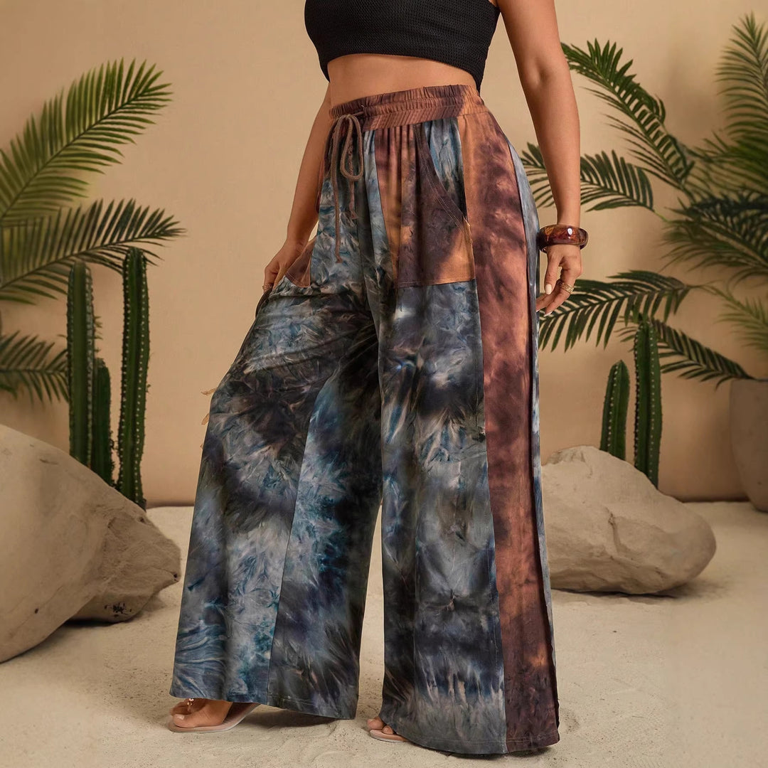 Dame Stilfuldt Loungewear-Sæt med afslappet snit og modetrend mønster Skovae