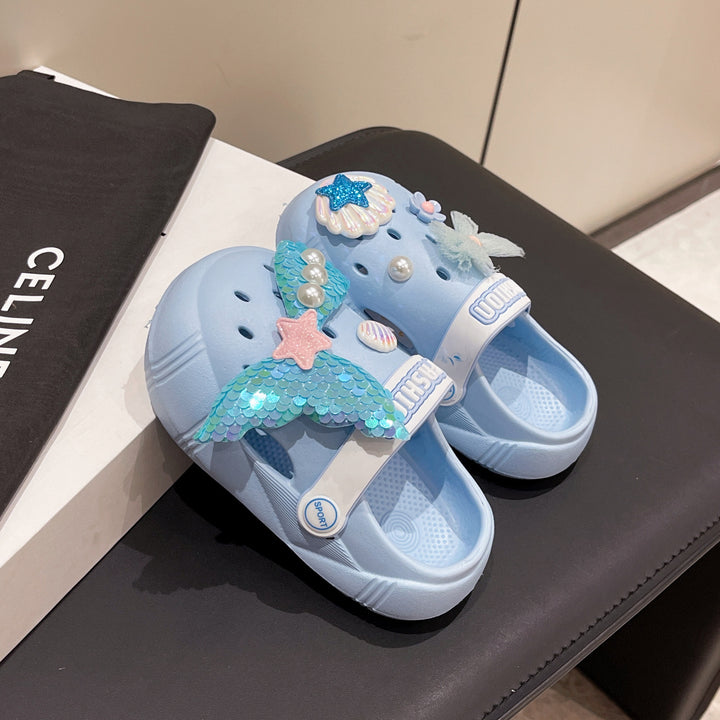 Dame Clogs med havfrue-motiv og glitrende accenter Stilla