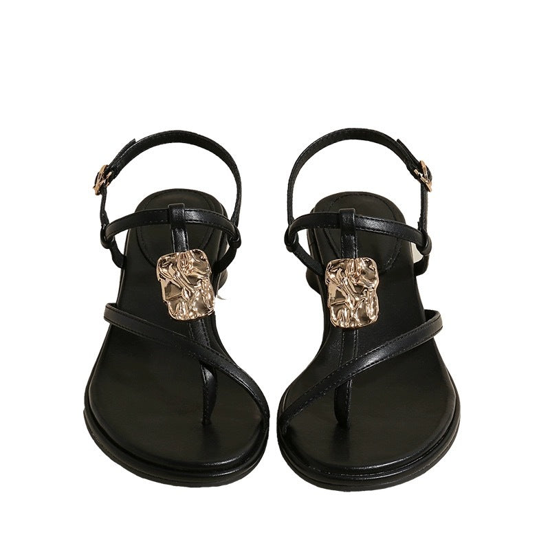 Dame Elegante Sandaler med justerbar rem og smykkeelement Stilla