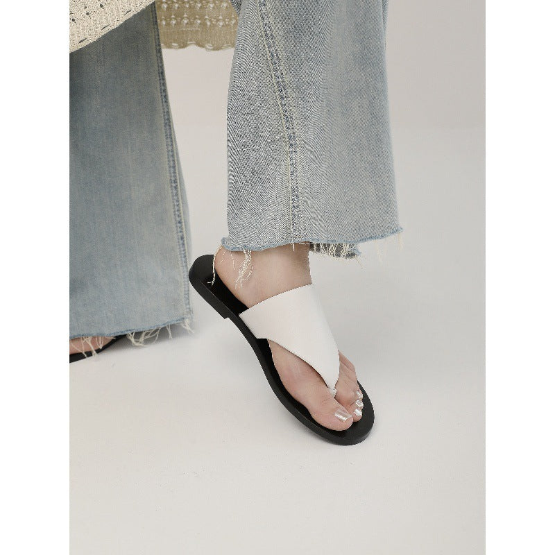 Dame Minimalistiske Åbne Tå Slide Sandaler Stilla