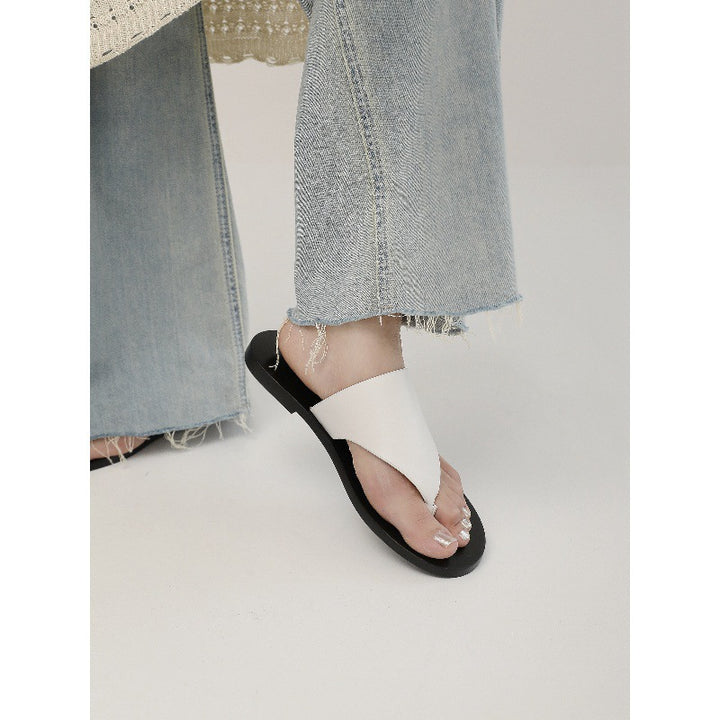 Dame Minimalistiske Åbne Tå Slide Sandaler Stilla