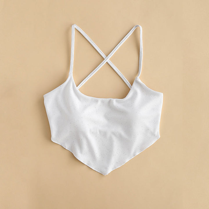 Dame Stilfuld Rib-Crop-Top Stilla