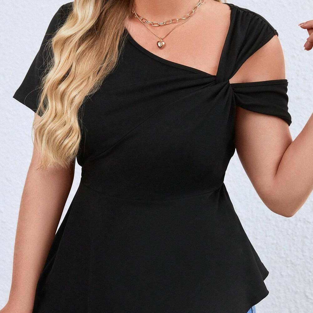 Dame asymmetrisk top med raffinerede knudepunkter Stilla