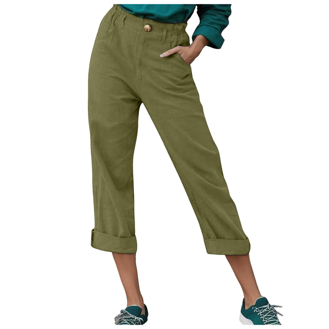 Dame Relaxed Fit Cropped Bukser Stilla