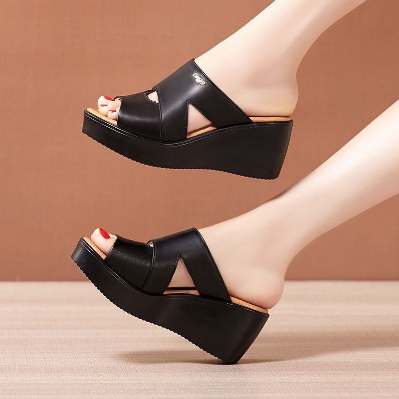 Dame platform-sandaletter med elegant remdesign og dæmpende fodseng Stilla