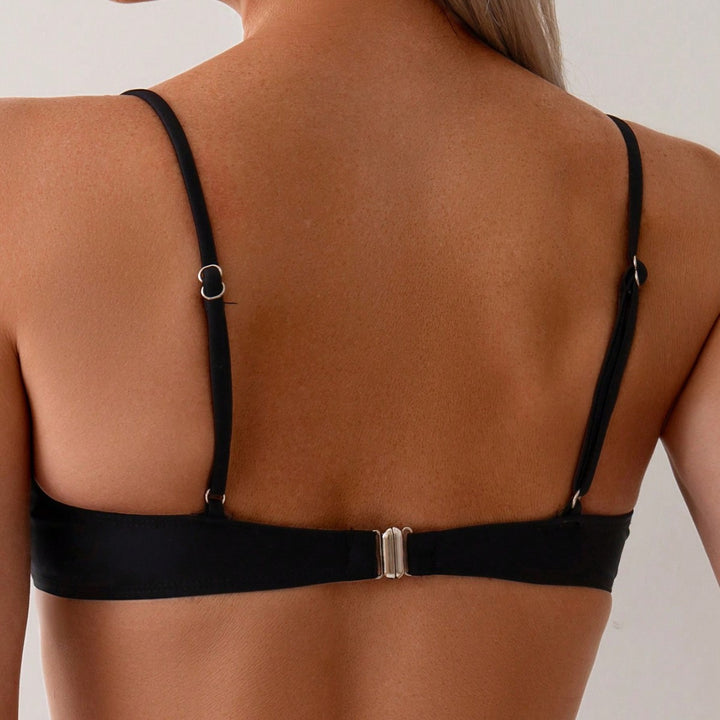 Dame Bikini-sæt med bølgeformet design og justerbare stropper Stilla