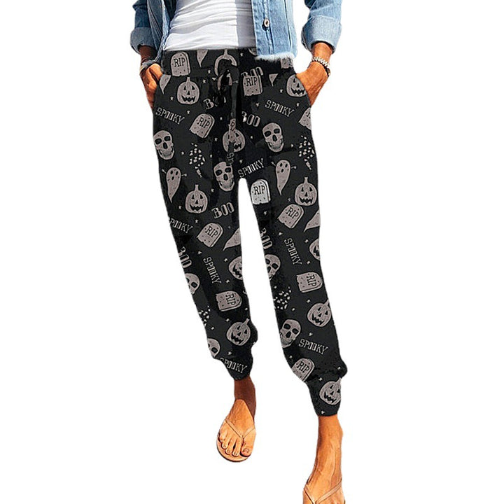Dame joggingbukser med trendy dyretryk Stilla