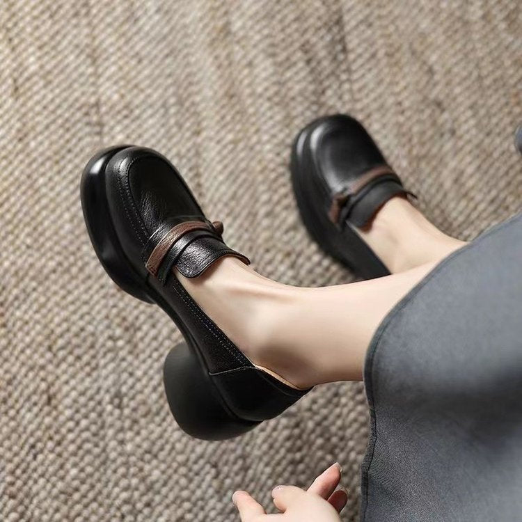 Dame elegante clogs med stilfuldt remdetalje og komfortabel blokhælhæl Stilla