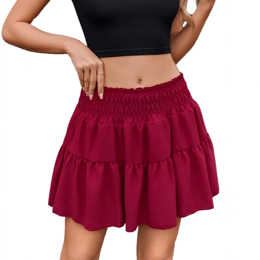 Dame Boho Rynket Lag Mini nederdel Stilla