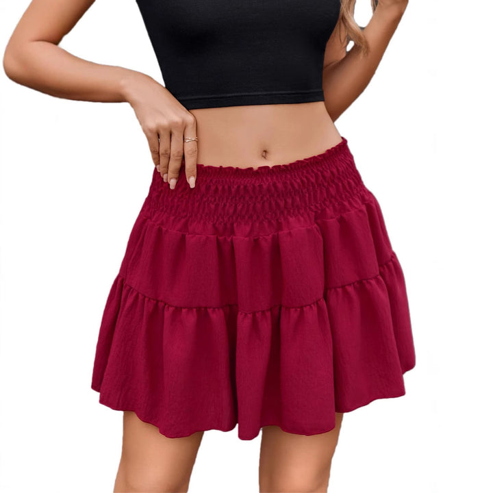 Dame Boho Rynket Lag Mini nederdel Stilla