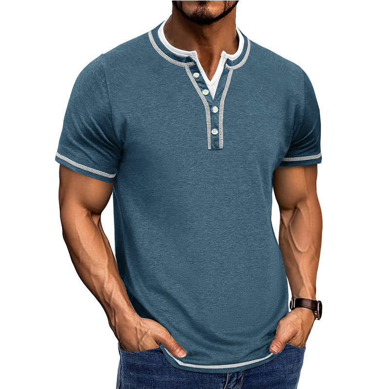 Herrer Poloshirt med knaplukning Stilla
