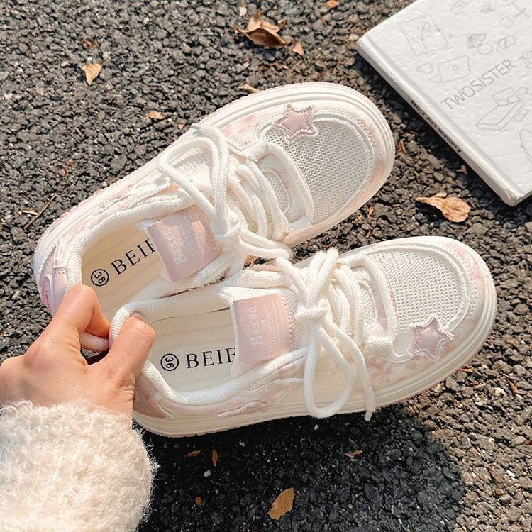 Dame Sporty Sneakers med stilfuldt blomstermønster Stilla