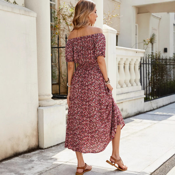 Dame Floral Maxi Kjole Stilla