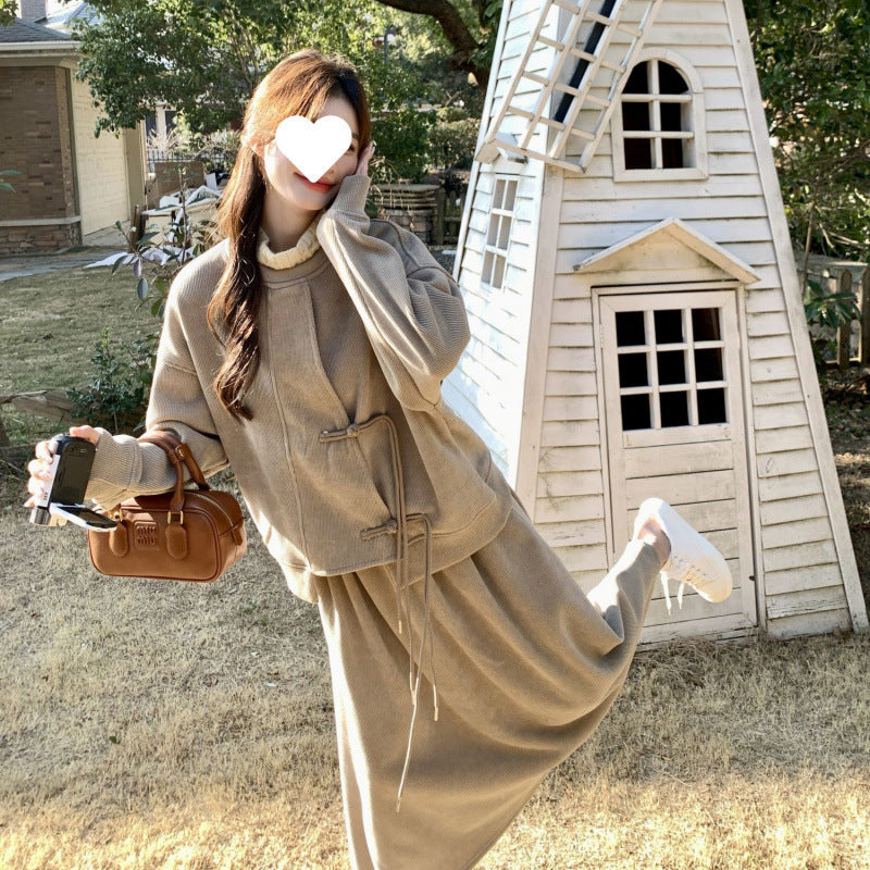 Femme Corduroy Oversized Pullover Sweater Stilla