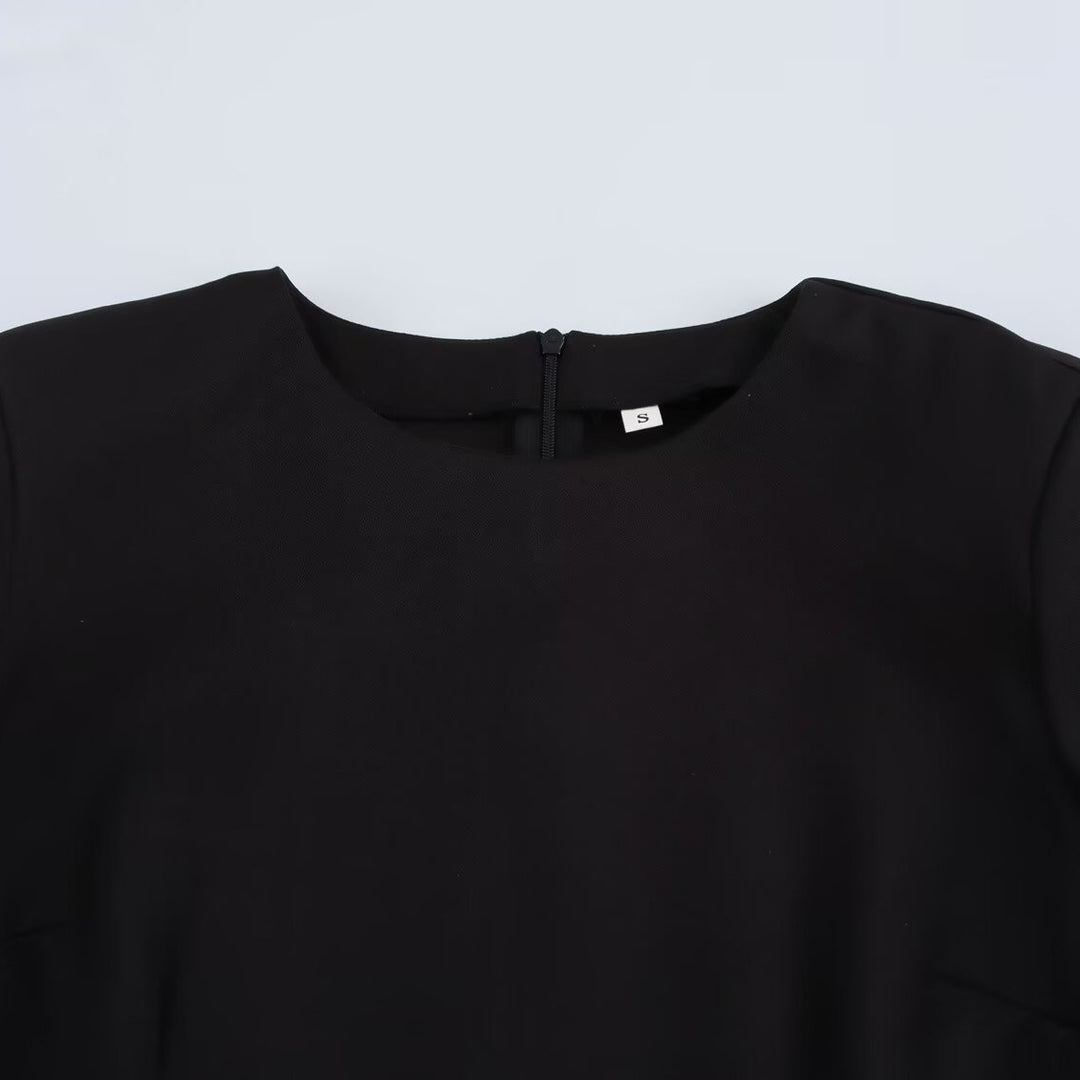 Femme Elegante Shiftkjole med sidelæns binde detalje Stilla