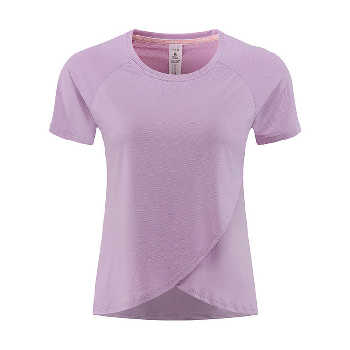 Dame Sporty funktionelt T-shirt med hurtigtørrende materiale og ergonomisk snit Stilla