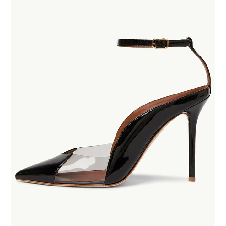 Femme Transparent Spids-Tå High-Heel Slingback Pumps Stilla