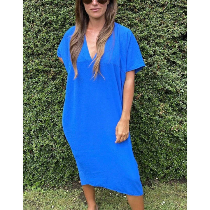 Dame Relaxed Fit Oversized T-shirt Kjole Stilla