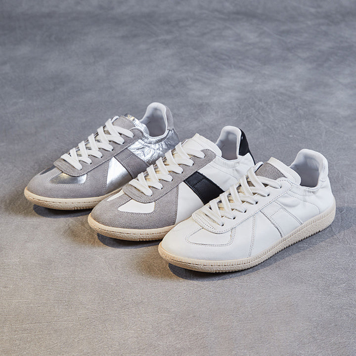 Herrer Klassiske Lavskos-Læder-Sneakers Stilla