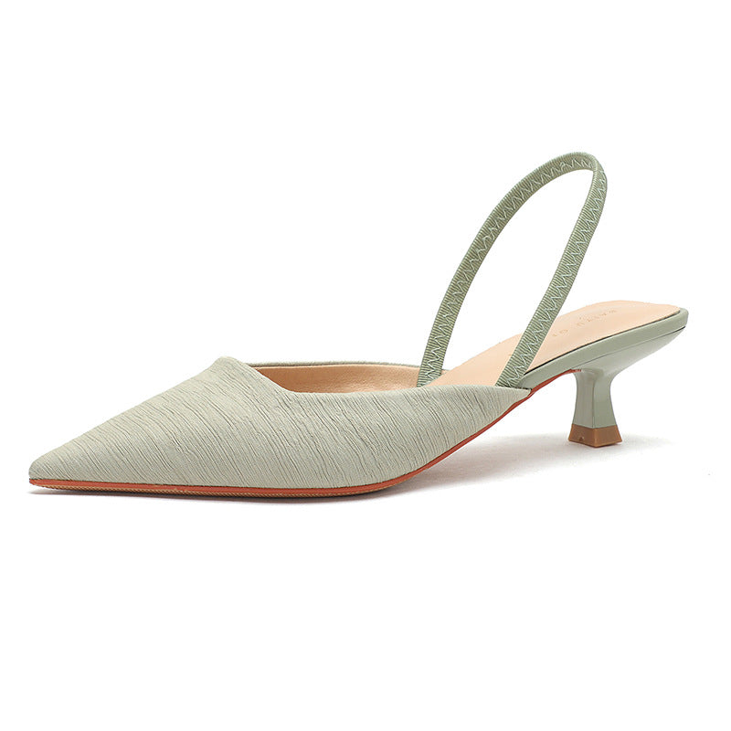 Femme Spids-Tå Slingback Sko med struktureret Finish Stilla