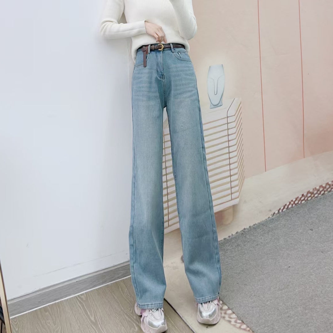 Dame Løst skårne jeans med høj talje og afslappet pasform Stilla