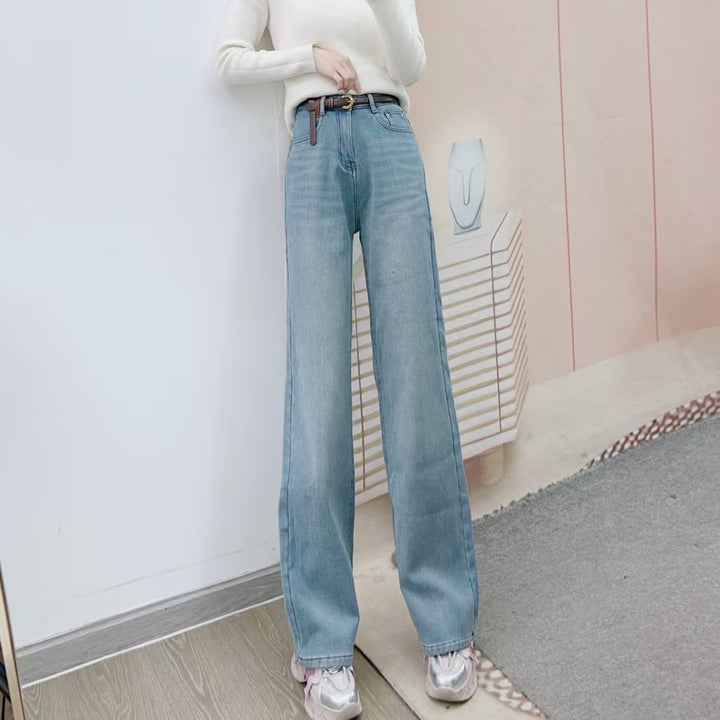 Dame Løst skårne jeans med høj talje og afslappet pasform Stilla