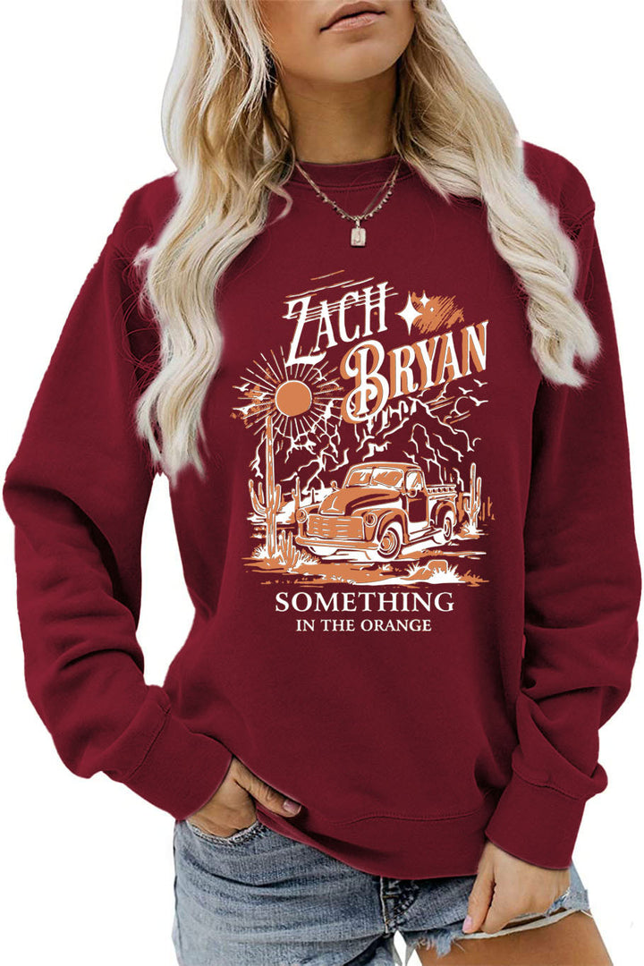 Kvinders sweatshirt med inspirerende vintage lastbil design Stilla