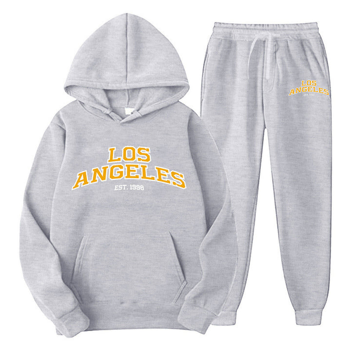 Kvindernes Sporty Hoodie og Joggingbukser Sæt Skovae