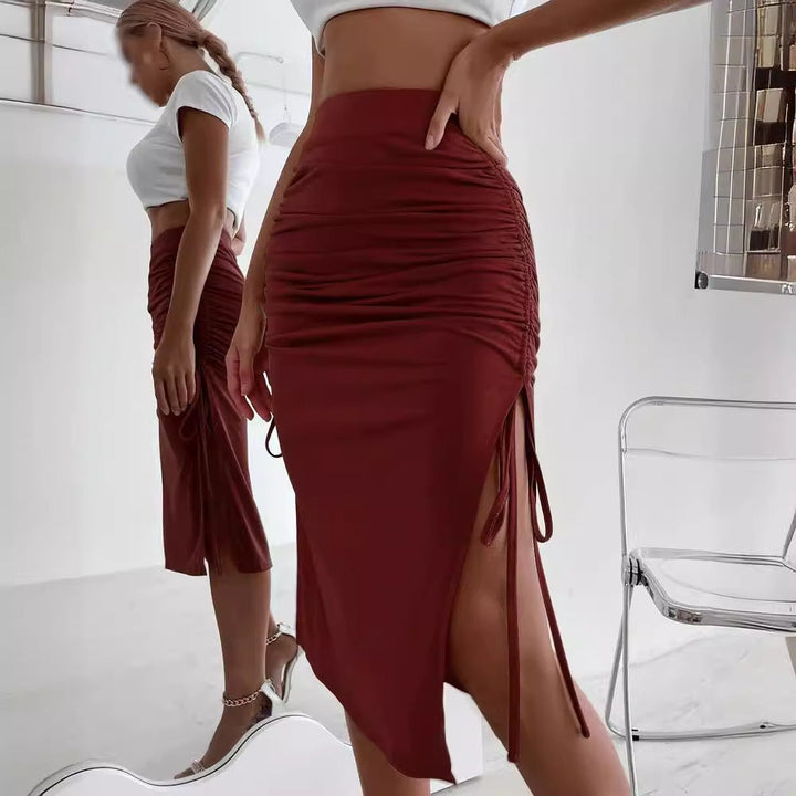 Stilla | Chic Forår Slim Fit Split Snor Bodycon Nederdel