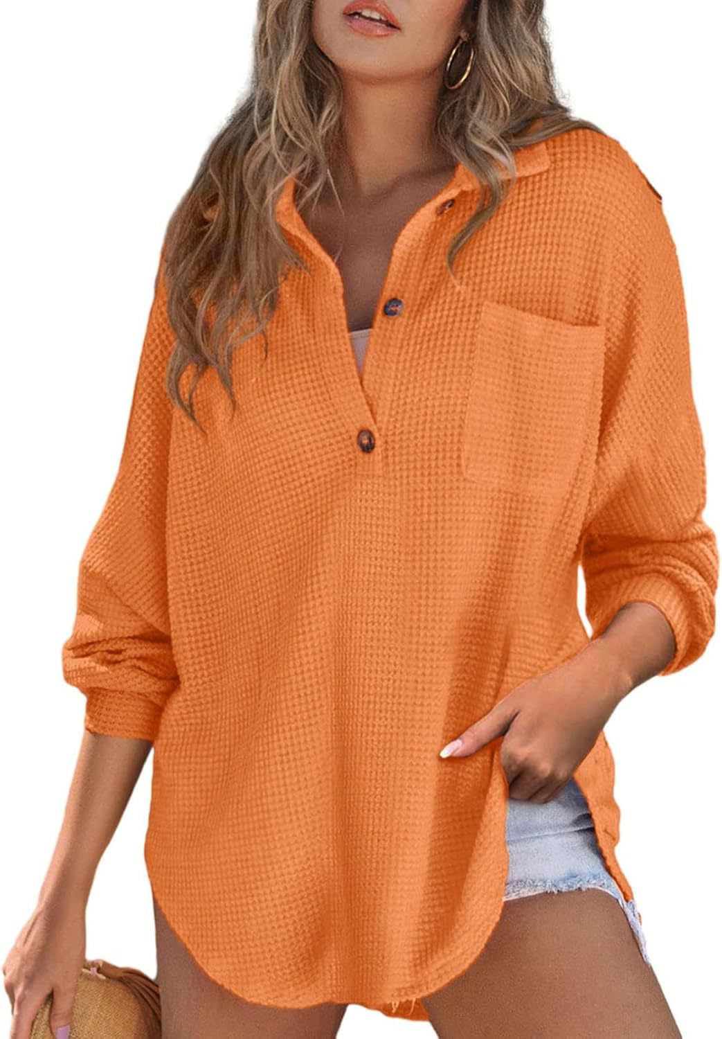 Dame afslappet oversized skjorte Stilla