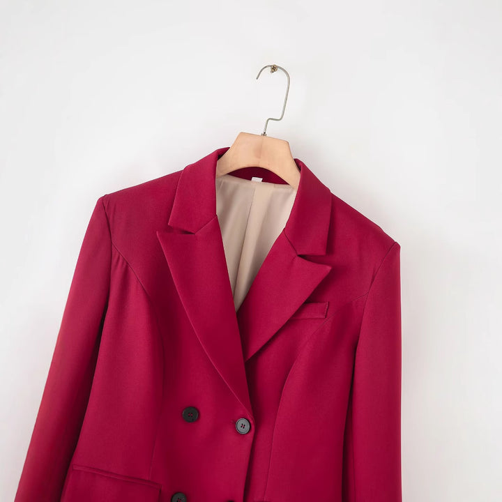 Femme Dobbeltknap Blazer Jakke Stilla
